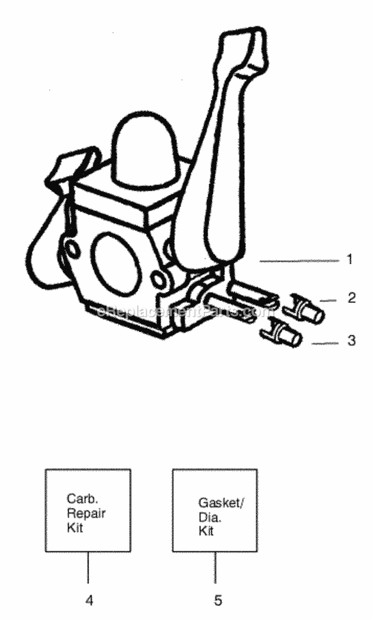 Page C Diagram and Parts List for WT200 Type2 Poulan Leaf Blower / Vacuum