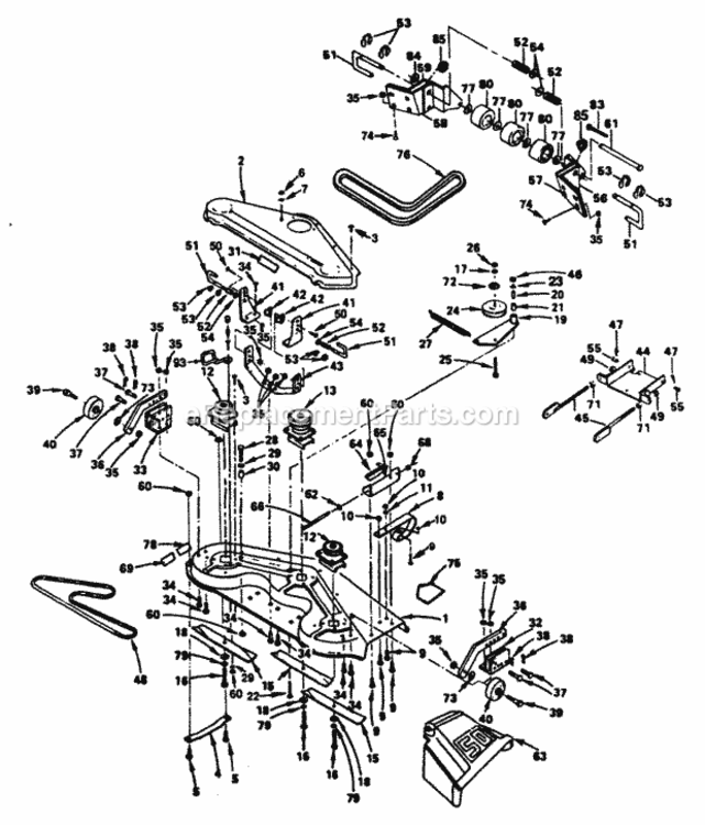 Page D Diagram and Parts List for XEG1182HAR  Poulan Lawn Tractor