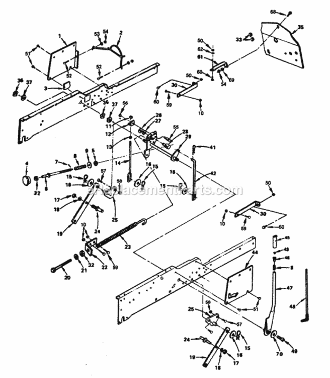 Page E Diagram and Parts List for XEG1182HAR  Poulan Lawn Tractor