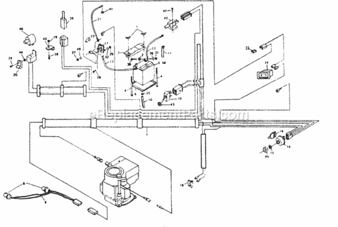 Page B Diagram and Parts List for XEL1122AR  Poulan Lawn Tractor