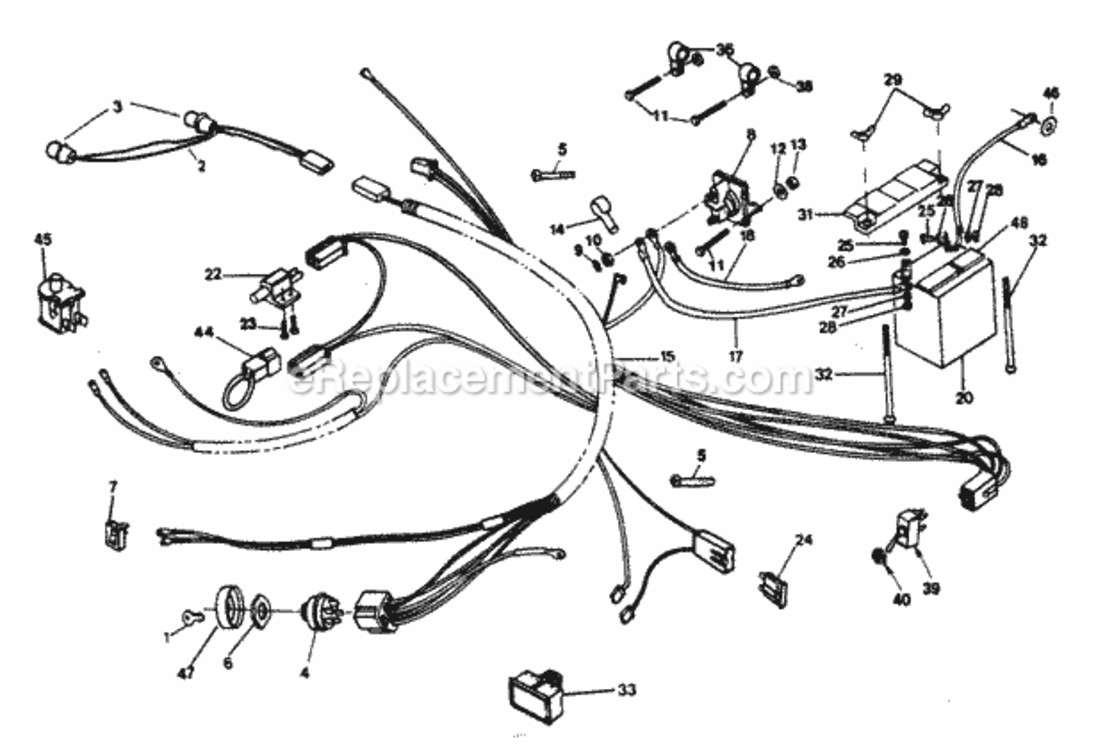 Page C Diagram and Parts List for XEY1142AR  Poulan Lawn Tractor