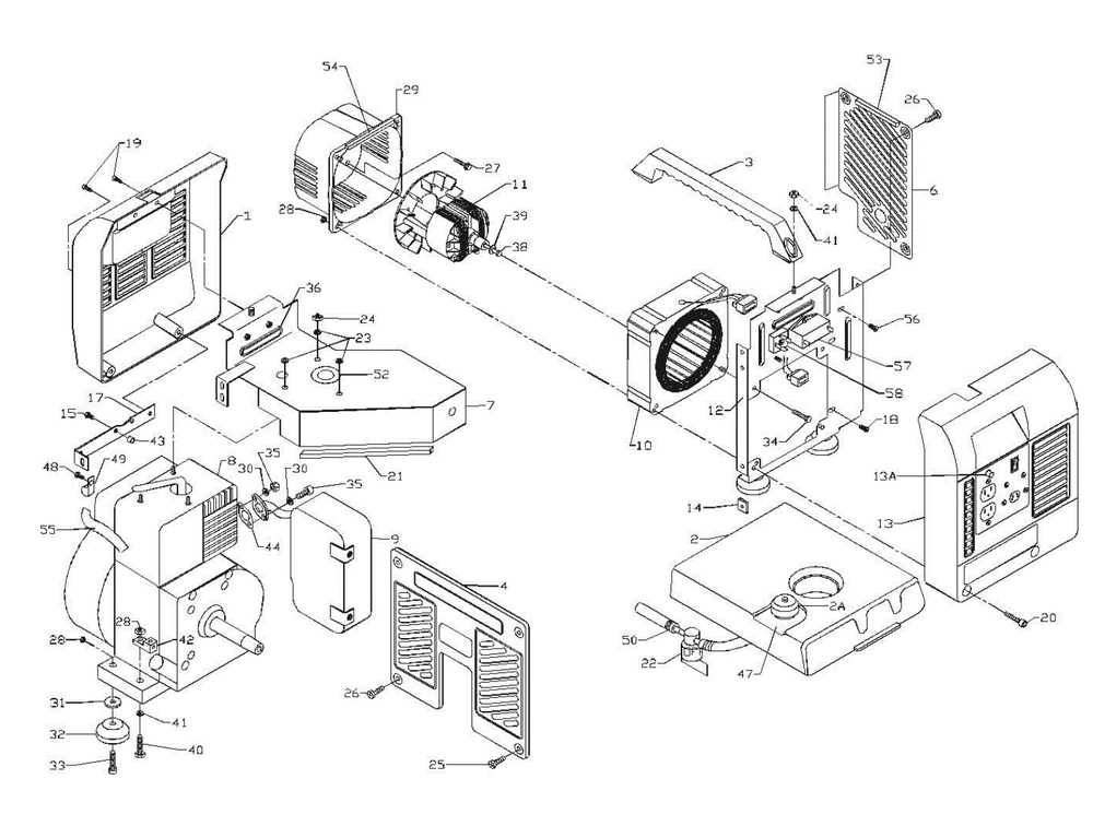 Section_1 Diagram and Parts List for PC0401855  Powermate Generator