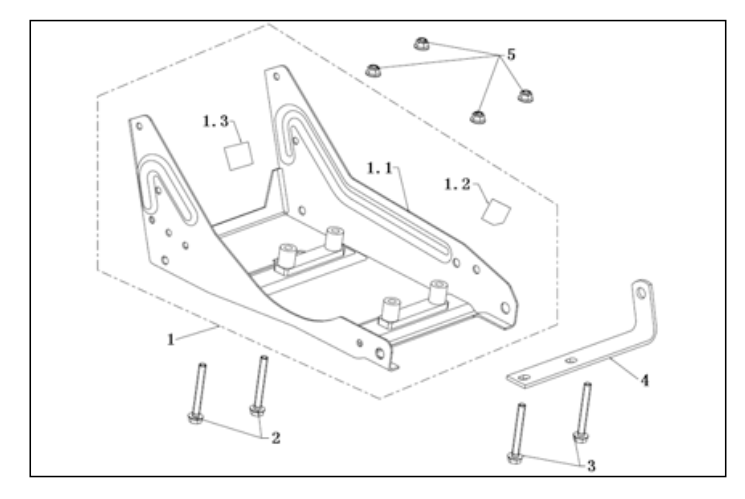 Frame Assembly Diagram and Parts List for P-WLE-1639  Powermate Edger