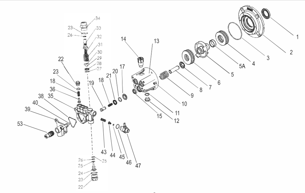 Section_2 Diagram and Parts List for PW091240002  Powermate Pressure Washer