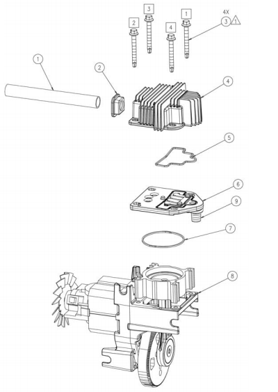 Section_3 Diagram and Parts List for VLH158260901  Powermate Compressor