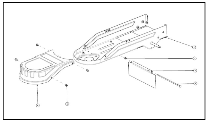 Frame Assembly Diagram and Parts List for PWFT15022  Powermate Hedge Trimmer