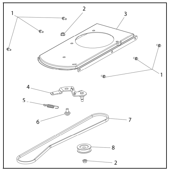 Drive System Diagram and Parts List for PWFTA17322  Powermate Hedge Trimmer