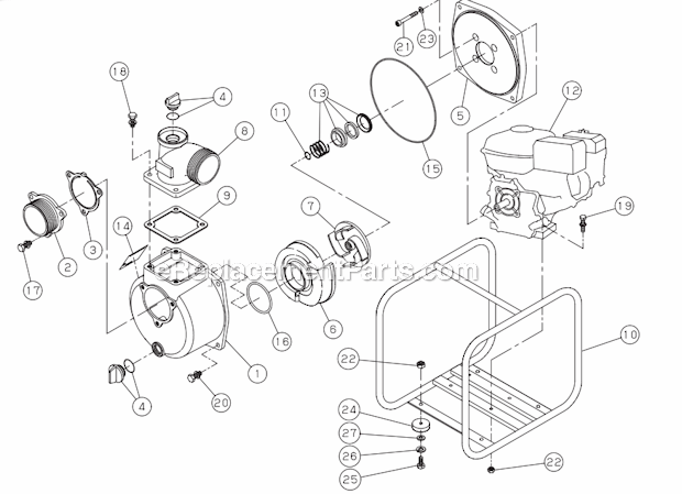 Page A Diagram and Parts List for PP0100364  Powermate Generator