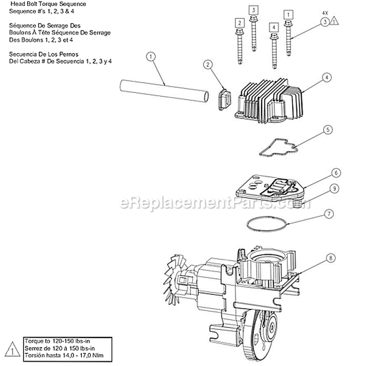 Page C Diagram and Parts List for 417-270  Powermate Compressor
