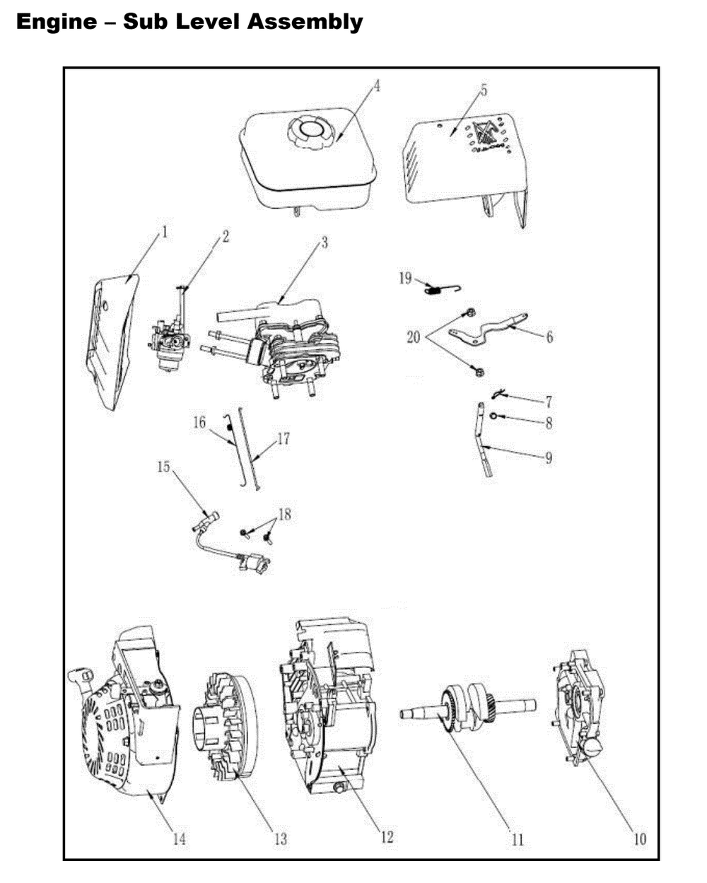 Section_10 Diagram and Parts List for PWLE07991  Powermate Edger
