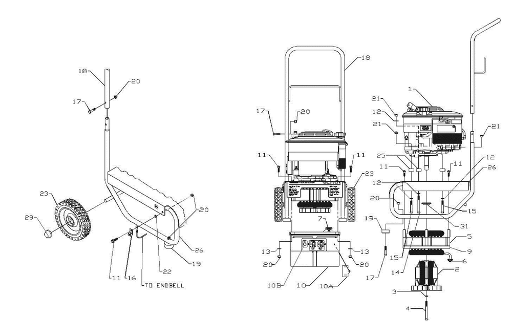 Section_1 Diagram and Parts List for PC042250502  Powermate Generator