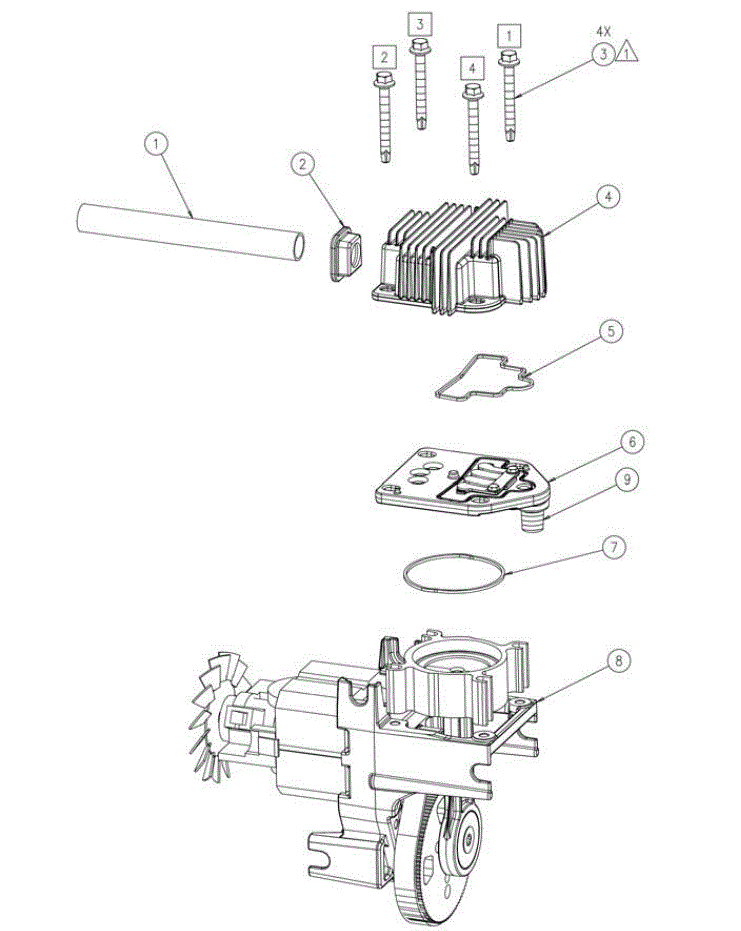 Section_3 Diagram and Parts List for HPA158190901  Powermate Compressor