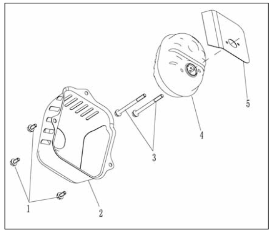 Muffler Assembly Diagram and Parts List for P-WFT-16022  Powermate Hedge Trimmer