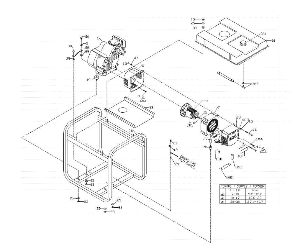 Section_1 Diagram and Parts List for PL052320217  Powermate Generator