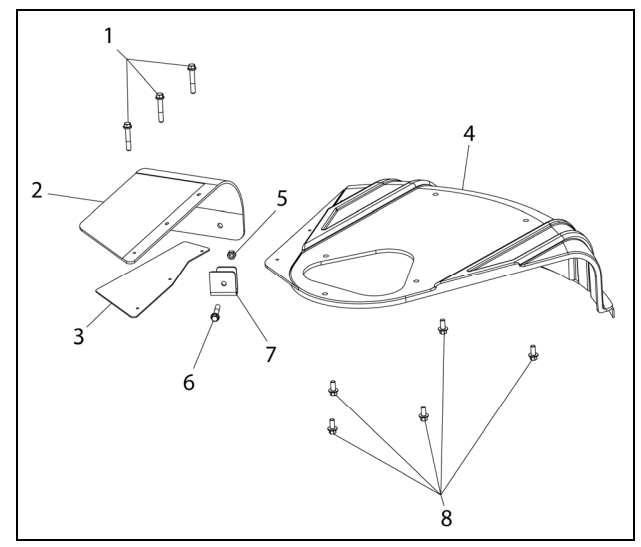 Shroud Assembly Diagram and Parts List for PWFTA17322  Powermate Hedge Trimmer