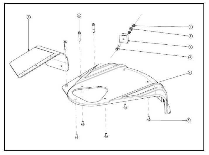 Shroud Assembly Diagram and Parts List for PWFT15022  Powermate Hedge Trimmer