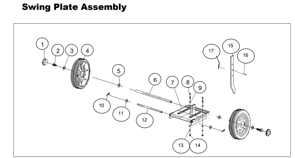 Section_4 Diagram and Parts List for PFTT1401  Powermate Tiller