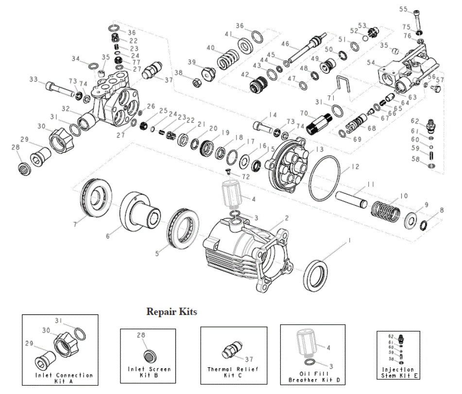 Section_14 Diagram and Parts List for EPW1792500  Powermate Pressure Washer