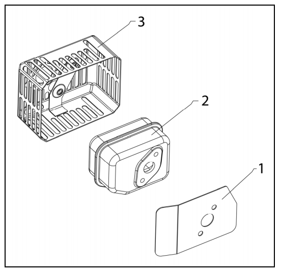 Muffler Diagram and Parts List for PWFTA17322  Powermate Hedge Trimmer