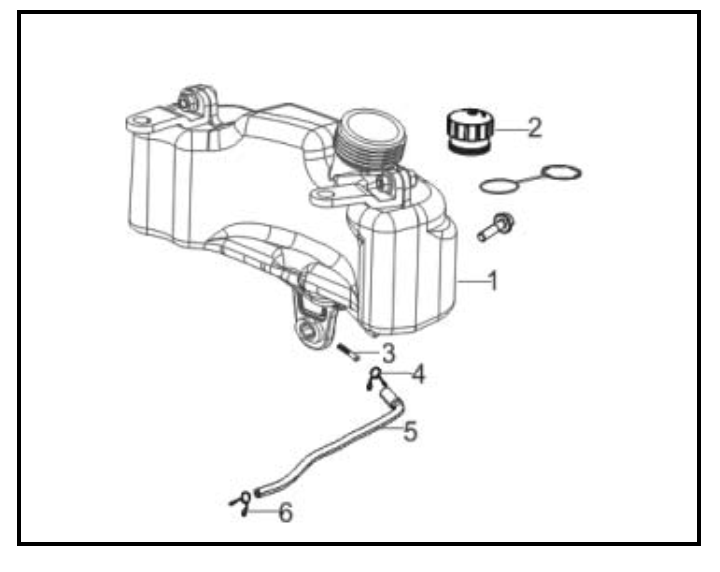 Fuel Tank Diagram and Parts List for PWFT15022  Powermate Hedge Trimmer