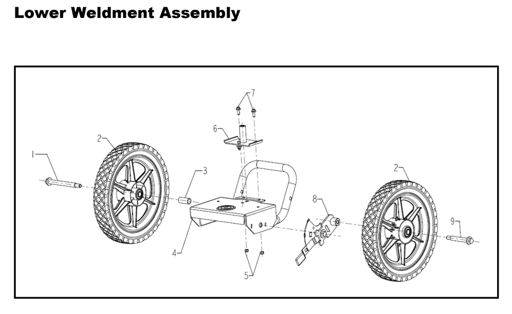 Section_4 Diagram and Parts List for PWSTM43172  Powermate Trimmer