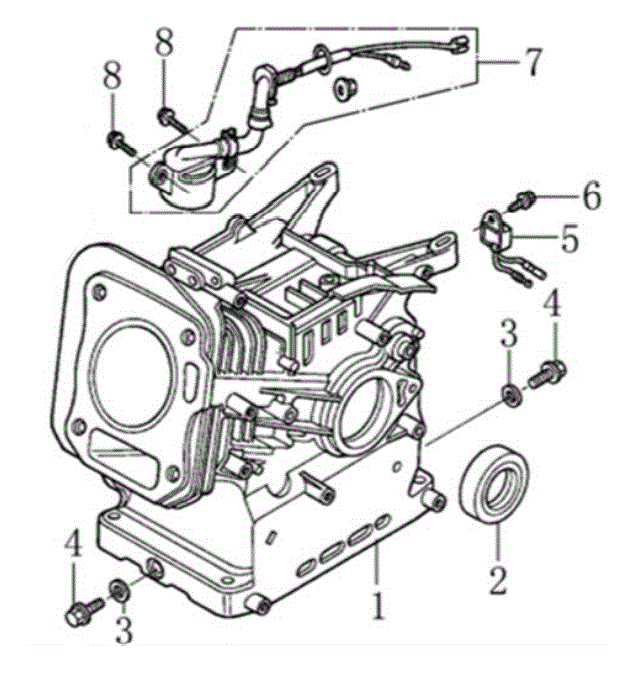 Section_8 Diagram and Parts List for PRTT196E  Powermate Tiller