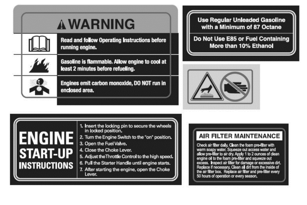 Section_18 Diagram and Parts List for PRTT196E  Powermate Tiller