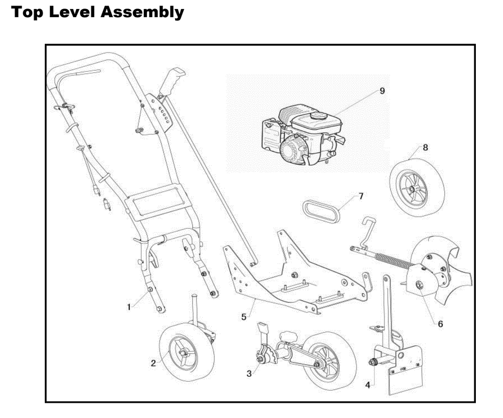 Section_1 Diagram and Parts List for PWLE07991  Powermate Edger