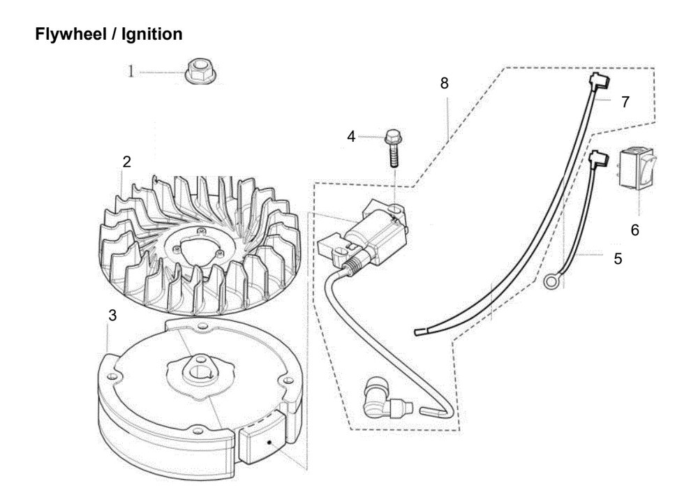 Section_15 Diagram and Parts List for PFTT140  Powermate Tiller