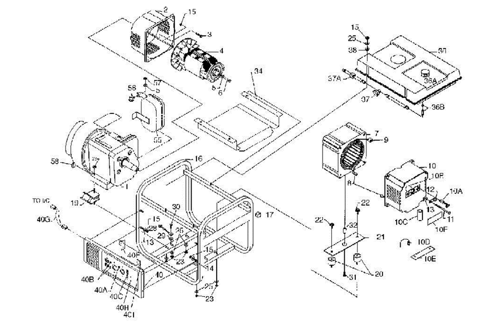 Section_1 Diagram and Parts List for PL0473503  Powermate Generator