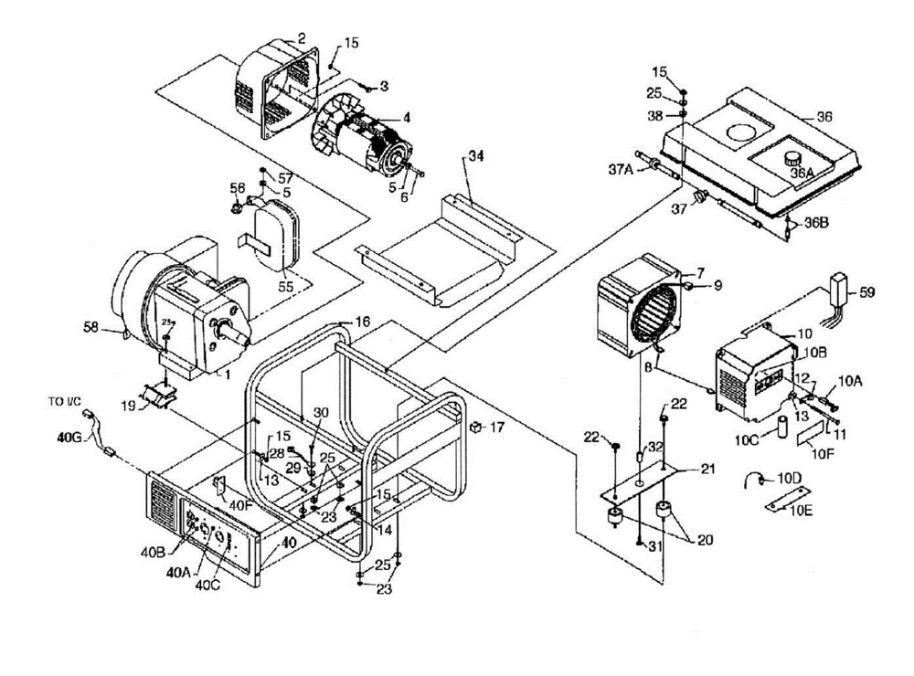 Section_1 Diagram and Parts List for PC0473503  Powermate Generator
