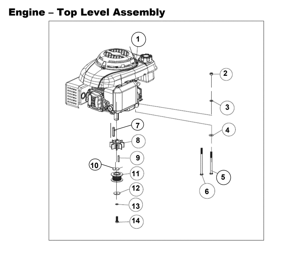 Section_2 Diagram and Parts List for PFTT140  Powermate Tiller