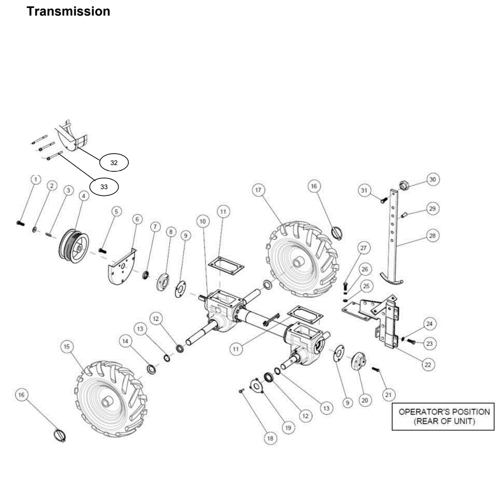 Section_5 Diagram and Parts List for PRTT196E1  Powermate Tiller