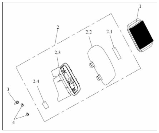 Air Filter Assembly Diagram and Parts List for P-WFT-16022  Powermate Hedge Trimmer