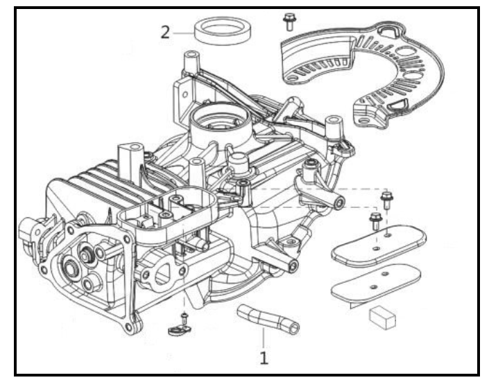 Crankcase Diagram and Parts List for PWFT15022  Powermate Hedge Trimmer
