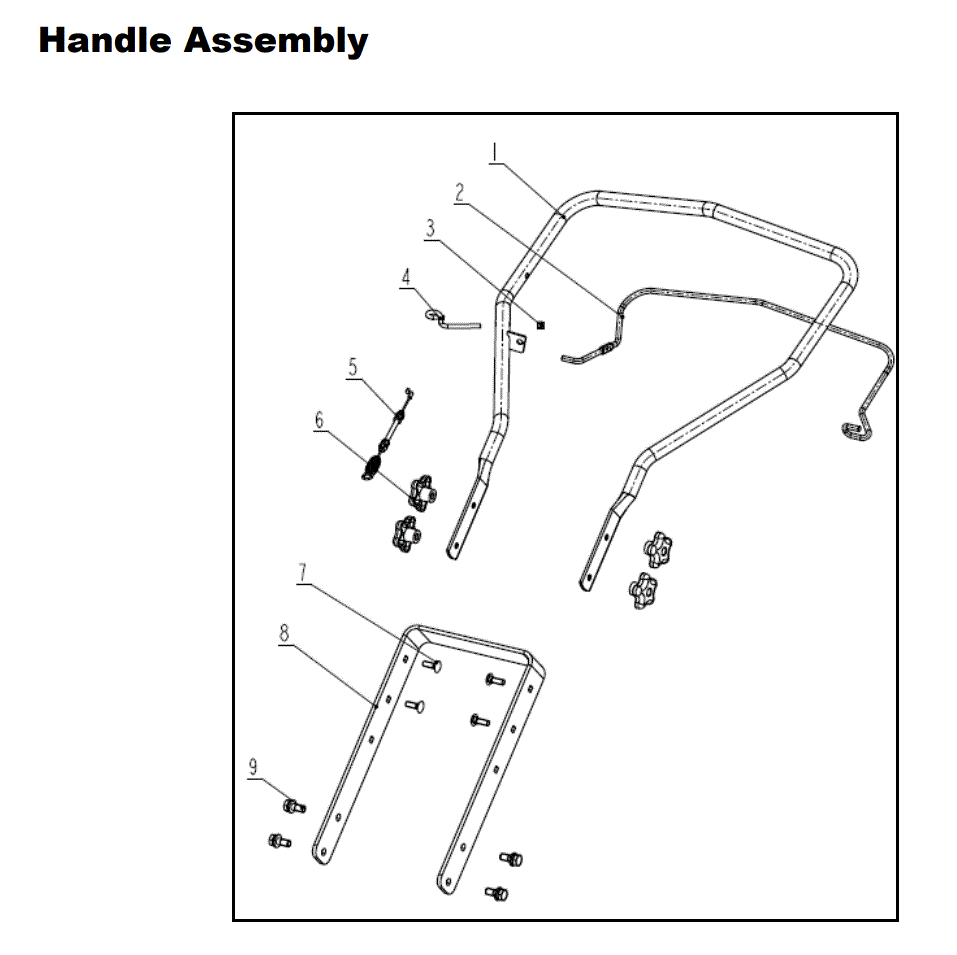 Section_3 Diagram and Parts List for PFTT1401  Powermate Tiller