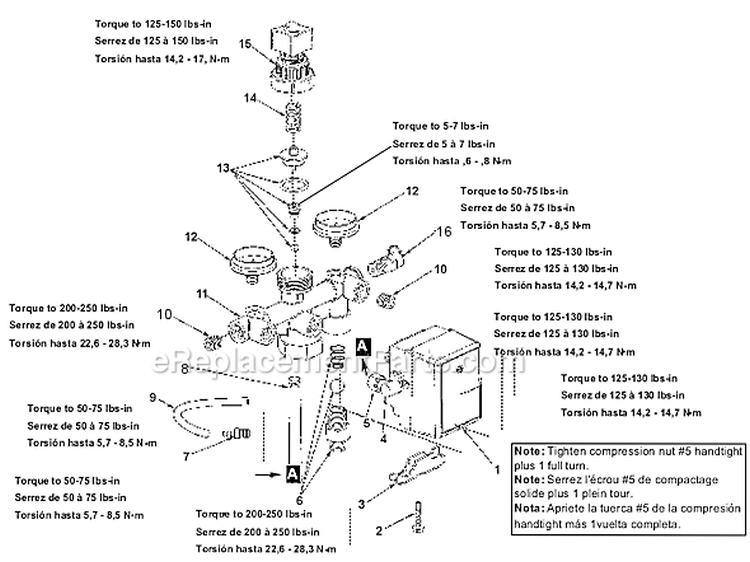 Page B Diagram and Parts List for L0501510  Powermate Compressor