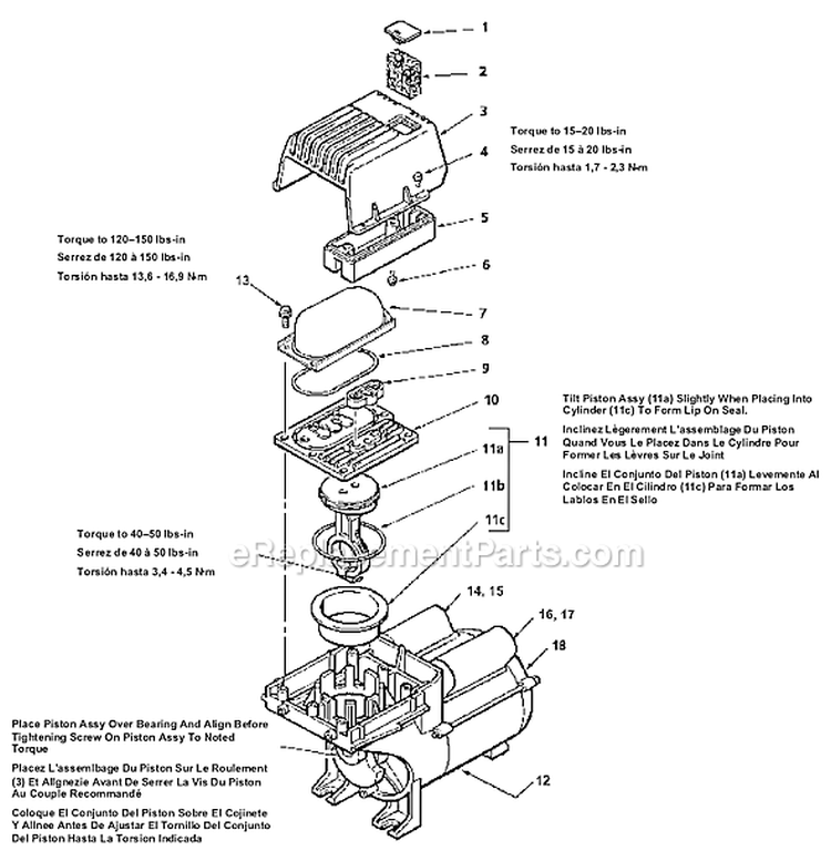 Page C Diagram and Parts List for L0501510  Powermate Compressor
