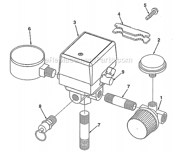 Page B Diagram and Parts List for L0602112  Powermate Compressor