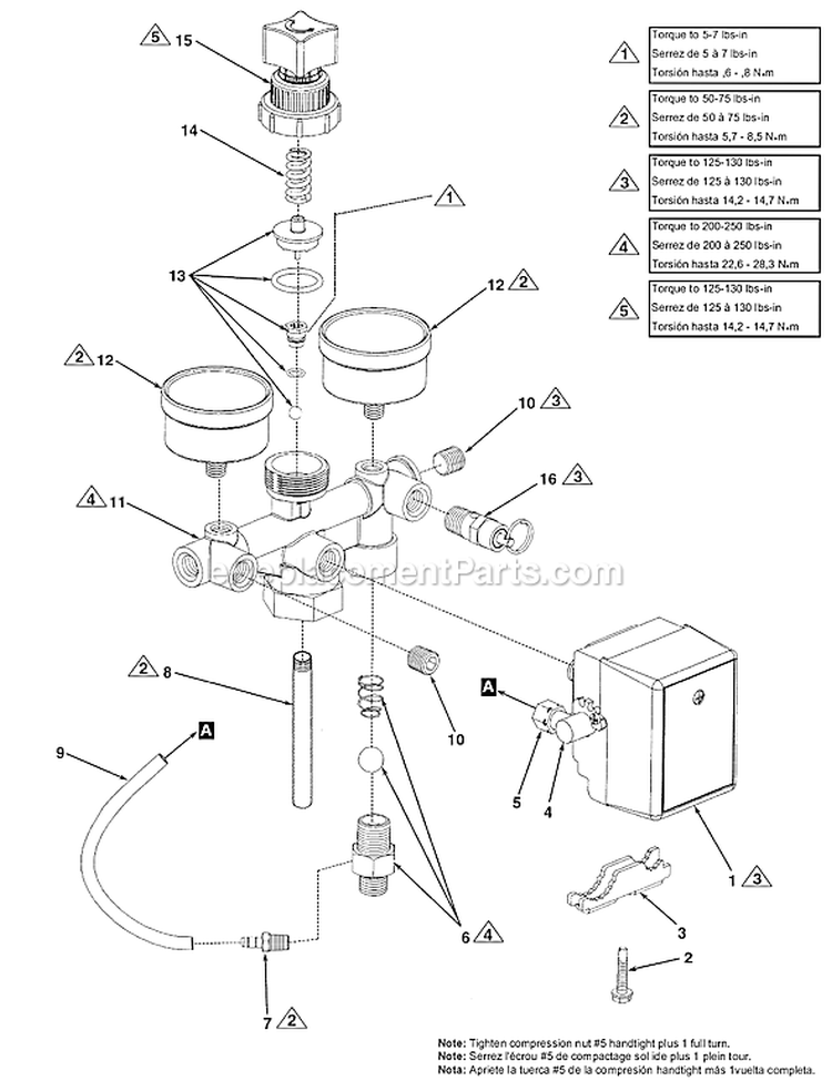 Page B Diagram and Parts List for L060331201  Powermate Compressor