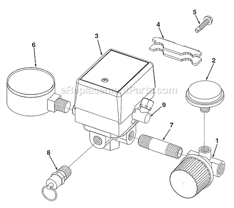 Page B Diagram and Parts List for LA0602112  Powermate Compressor