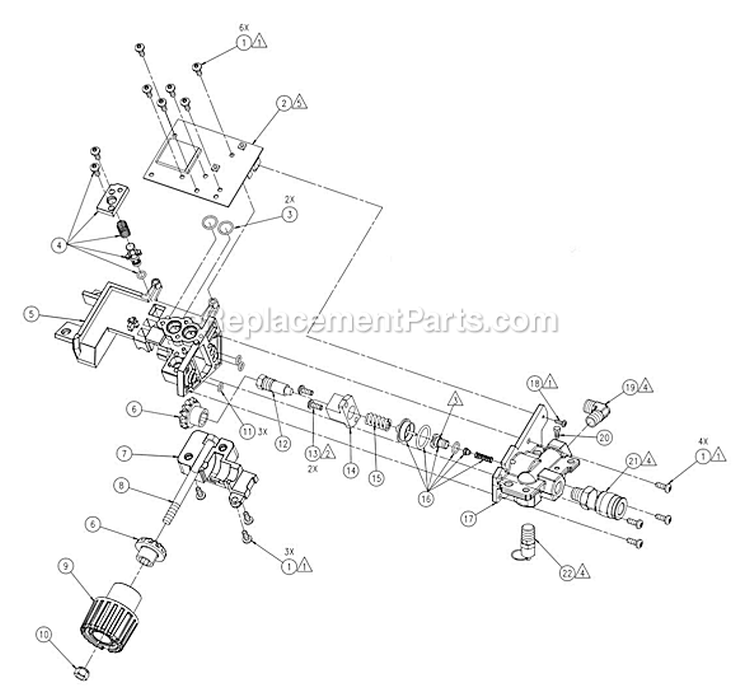 Page B Diagram and Parts List for LA1581009  Powermate Compressor