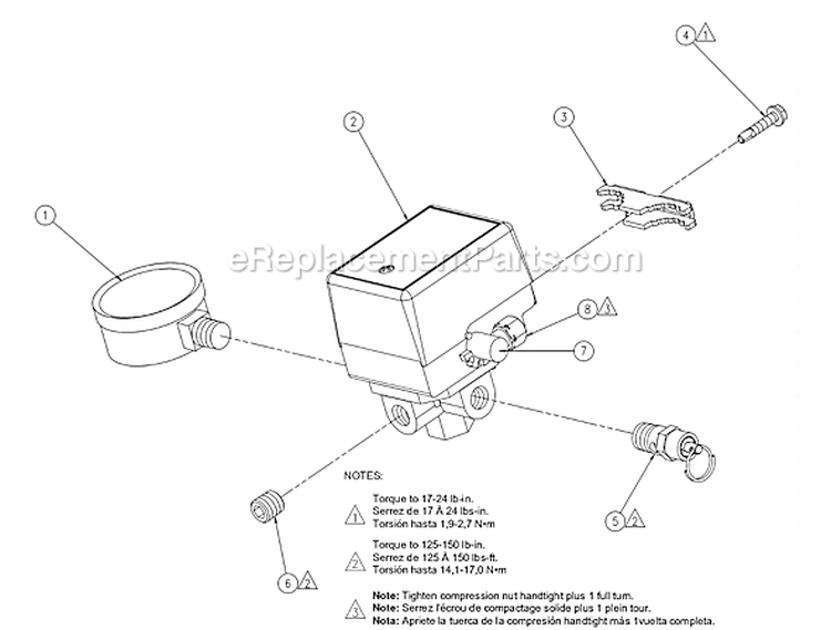 Page C Diagram and Parts List for LA8046065  Powermate Compressor