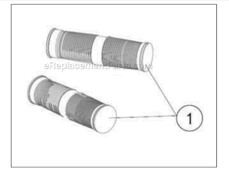 Kit Grip Assembly Diagram and Parts List for P-RTT-196MD(E)  Powermate Tiller