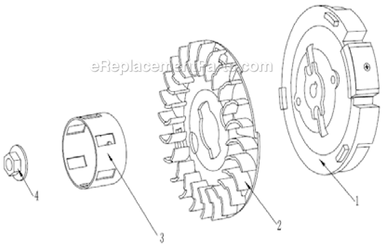 Fuel Tank Assembly Diagram and Parts List for P-WLE-0799-F2N  Powermate Edger