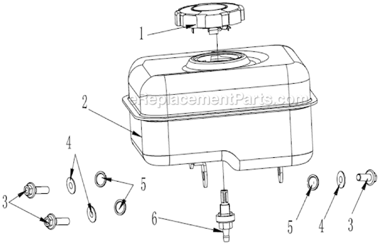 Muffler Assembly Diagram and Parts List for P-WLE-0799-F2N  Powermate Edger