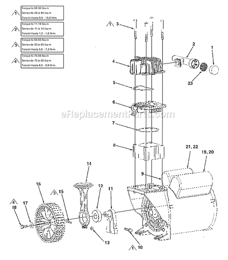 Page C Diagram and Parts List for P0501512  Powermate Compressor