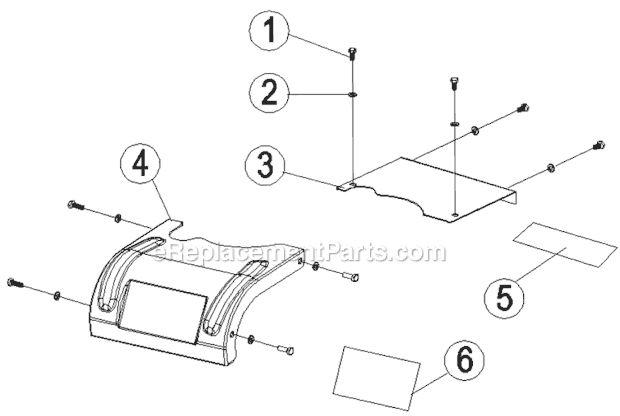 Inspection Plates Diagram and Parts List for PFTT140BE  Powermate Tiller