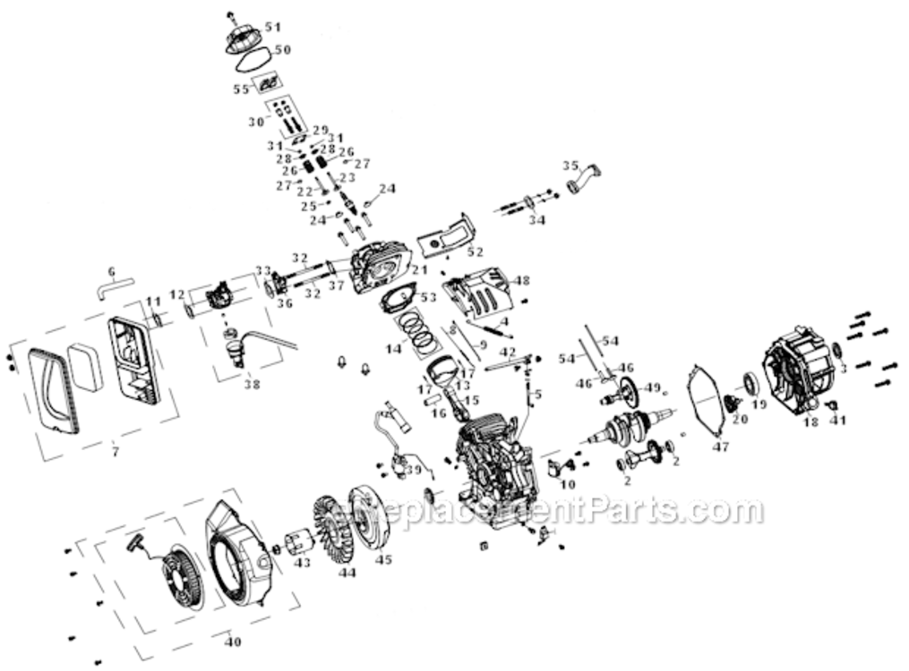 Page B Diagram and Parts List for PM0145500  Powermate Generator