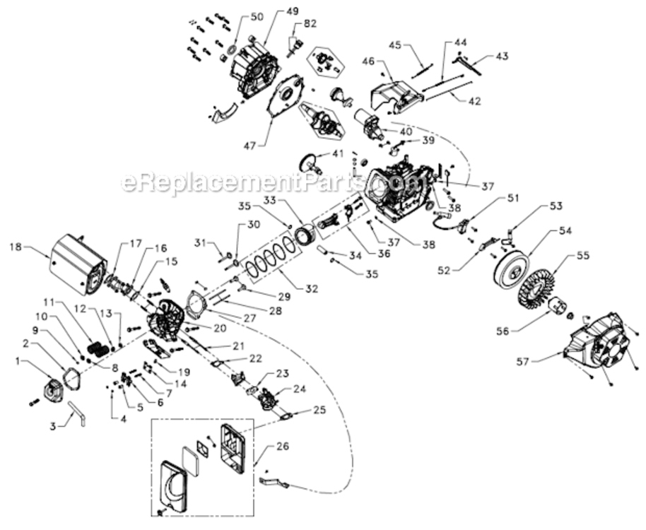 Page B Diagram and Parts List for PM0146500  Powermate Generator